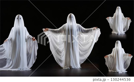 ゴースト　おばけ　幽霊　悪霊　ホラー　ゴシック　ハロウィン　イメージ 130244536