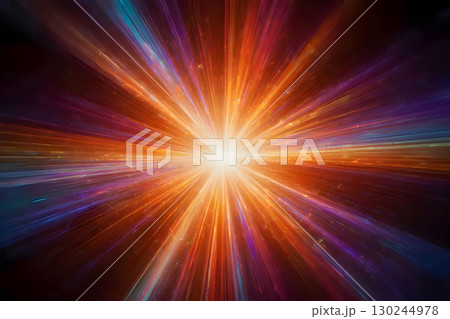 speed motion on night road 130244978
