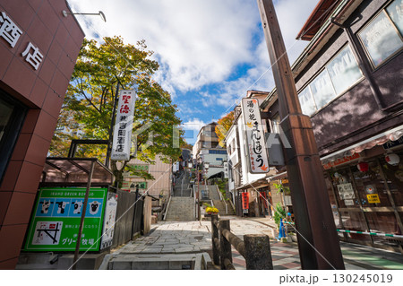秋の伊香保温泉 石段街 群馬県渋川市 秋の伊香保温泉 石段街 群馬県渋川市 130245019