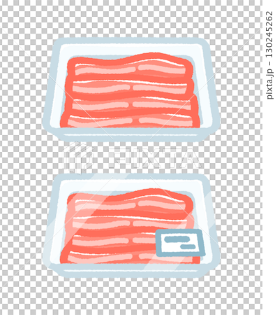 Pork belly in a tray Pork belly in a tray 130245262