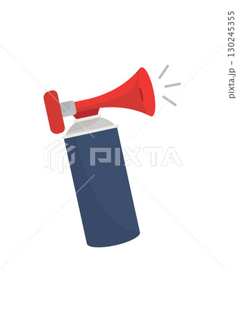 Sport air horn flat illustration stock illustration 130245355