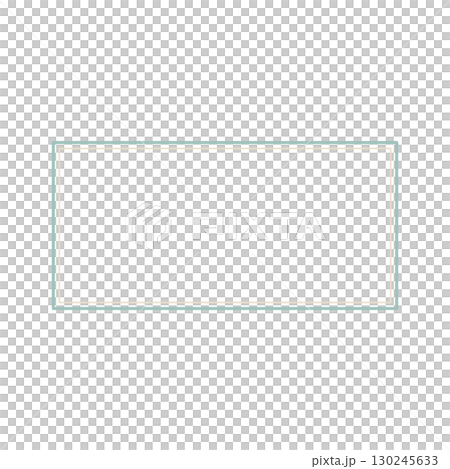 自然可愛的煙燻綠色和米色矩形框架插圖 130245633