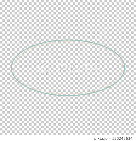 煙熏綠和米色的簡單橢圓形框架插圖 130245634