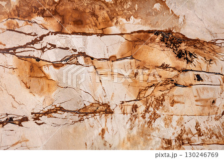 Roma Imperiale - natural calcite background in beautiful brown tone, texture for your unique interior project. 130246769