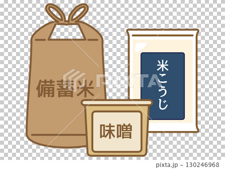 Fermented and preserved foods (stockpiled rice, miso, koji) Fermented and preserved foods (stockpiled rice, miso, koji) 130246968