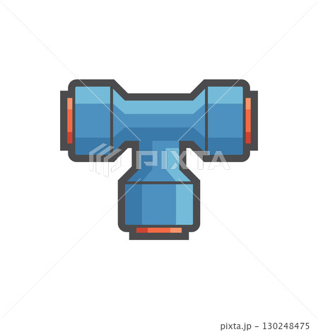 Plumbing equipment tool device vector icon. Plumbing equipment tool device vector icon. 130248475