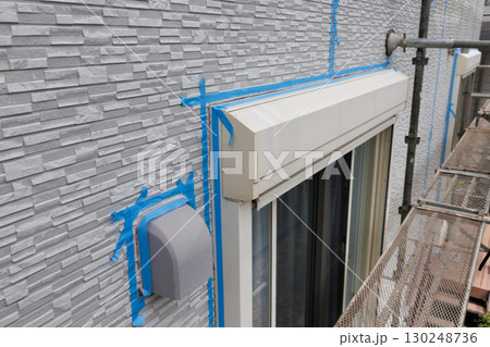 シール工事のマスキング 130248736