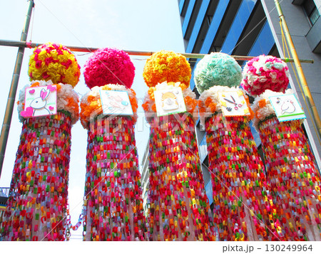 2025年撮影のふじのいち商店街の七夕祭りの風景 2025年撮影のふじのいち商店街の七夕祭りの風景 130249964