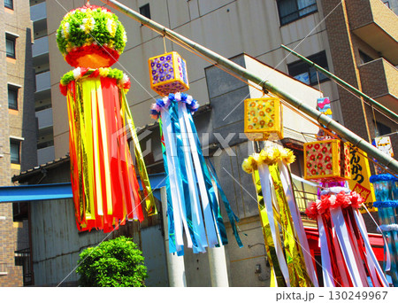 2025年撮影のふじのいち商店街の七夕祭りの風景 2025年撮影のふじのいち商店街の七夕祭りの風景 130249967