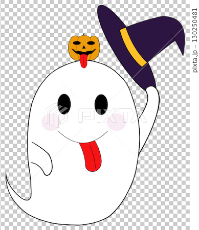 オバケとカボチャのあっかんべー 130250481