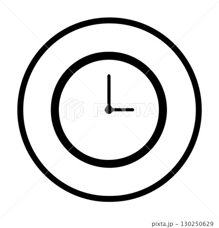 clock icon vectors illustration symbol design clock icon vectors illustration symbol design 130250629