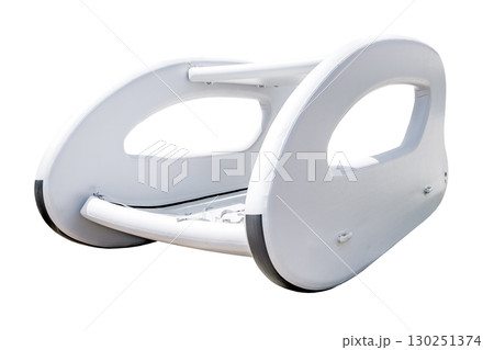 inflatable pleasure raft, isolated on white background with clipping path inflatable pleasure raft, isolated on white background with clipping path 130251374