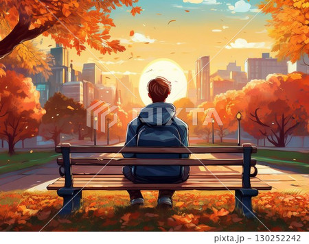 夕暮れの風景 夕暮れの風景 130252242