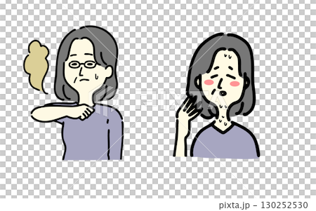 針對中年女性更年期問題、體味和潮熱的簡單自然療法 針對中年女性更年期問題、體味和潮熱的簡單自然療法 130252530