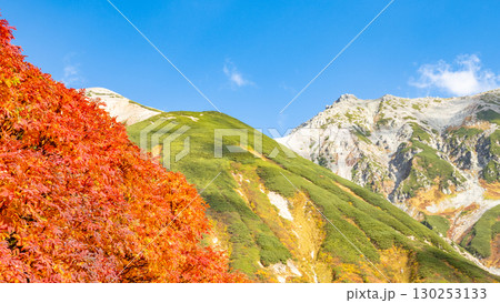 秋の奥大日岳から見た山々 130253133