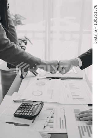 Business handshake for teamwork of business merger and acquisition,successful negotiate,hand shake,two businessman shake hand with partner to celebration partnership and business deal concept Business handshake for teamwork of business merger and acquisition,successful negotiate,hand shake,two businessman shake hand with partner to celebration partnership and business deal concept 130253376
