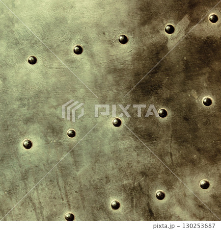 grunge metal plate as background texture 130253687