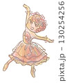 バレエ「くるみ割り人形」より　花のワルツを踊るバレリーナ 130254256