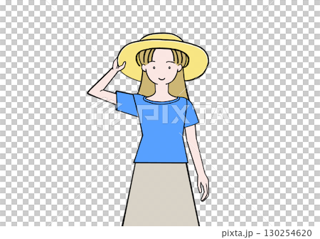 草帽女孩 130254620