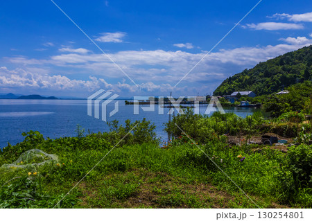 沖島の湖畔風景 沖島の湖畔風景 130254801