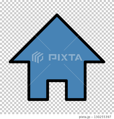 シンプルな家のイラスト 130255397