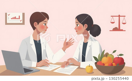 Engaging Healthcare Professionals Discussing Patient Care Strategies in Modern Office Setting 130255440