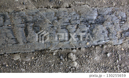 Burnt timber (10-11 century) - medieval fires in wooden cities. Burnt timber (10-11 century) - medieval fires in wooden cities. 130255659