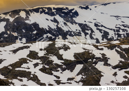 View on mountains from Dalsnibba viewpoint in Norway 130257108