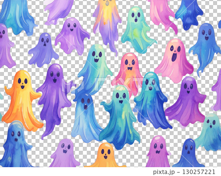 鬼背景圖像水彩 鬼背景圖像水彩 130257221