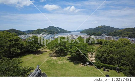 愛媛県・宇和島城｜天守から望む宇和島の絶景 130257481