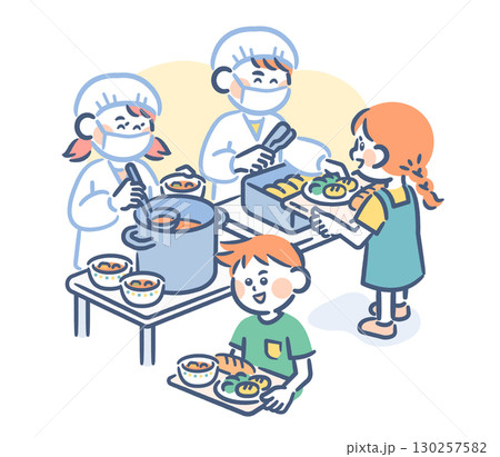 給食当番 130257582