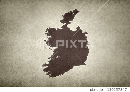 Map of Ireland on an paper 130257847