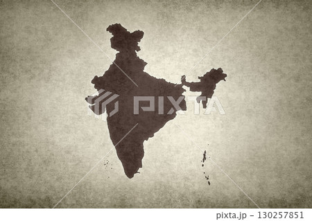 Map of India on an paper Map of India on an paper 130257851