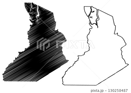 Chaval municipality (Ceara state, Municipalities of Brazil, Federative Republic of Brazil) map vector illustration, scribble sketch Chaval map Chaval municipality (Ceara state, Municipalities of Brazil, Federative Republic of Brazil) map vector illustration, scribble sketch Chaval map 130258487