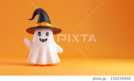 オバケの立体イラスト　背景画像 130259409