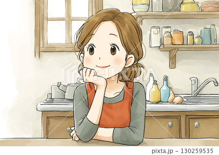 美優シリーズ:痩せたら何をしようか妄想する少し太った女性 美優シリーズ:痩せたら何をしようか妄想する少し太った女性 130259535