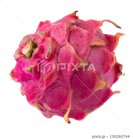 Fresh red dragon fruit isolated on a white background Fresh red dragon fruit isolated on a white background 130260744