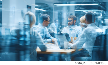business team collaborating in digital...のイラスト素材 [130260980] - PIXTA