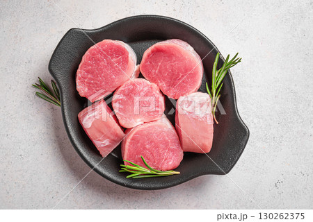Raw uncooked pork tenderloin meat Raw uncooked pork tenderloin meat 130262375