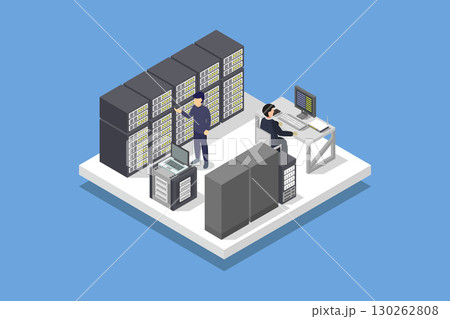 Isometric database server Isometric database server 130262808