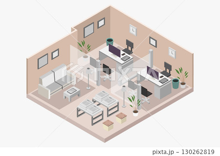 Isometric office Isometric office 130262819