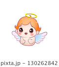 Cute vector illustration of an waiting angel baby 130262842