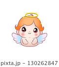 Cute vector illustration of an cute kawaii angel baby 130262847