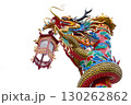 chinese dragon statue on white background 130262862
