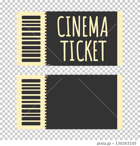 Movie ticket illustration 130263105