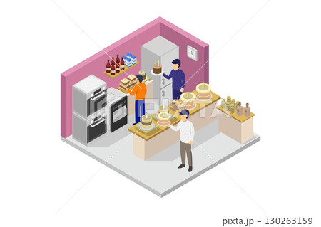 Sweet room isometric 130263159