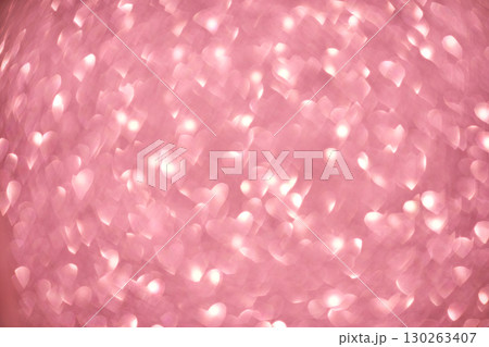 Pink heart bokeh background with soft romantic light effects and abstract Pink heart bokeh background with soft romantic light effects and abstract 130263407