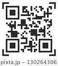 Black QR code icon. Vector illustration on white background 130264306