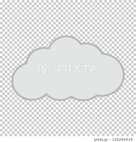雲（くもりマーク） 130264419