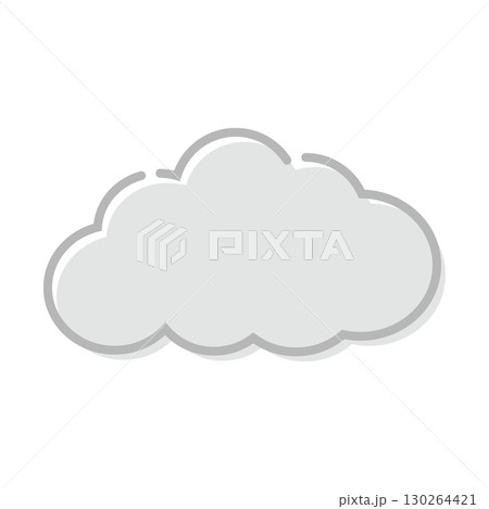 雲（くもりマーク）版ずれ風 130264421
